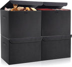 Large 22 Quart Linen Fabric Foldable Storage Bin Cube Organizer Basket by Bagnizer