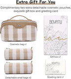 BOYATU Makeup Bag Travel Cosmetic Bag: 3 Pcs Set Portable Make up Bags - Image 6