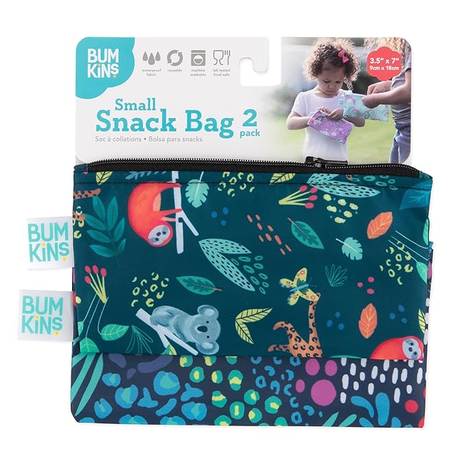 Bumkins Reusable Snack Bags, for Kids School Lunch and for Adults Portion - Image 5
