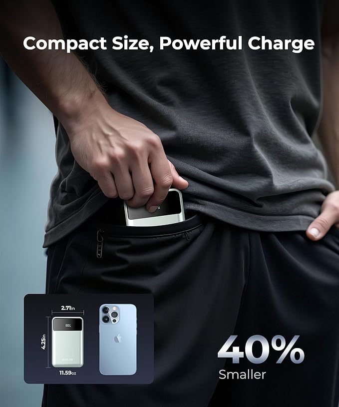 Portable-Charger-Power-Bank Travel Essentials Battery Pack USB C 30000mAh Built - Image 4