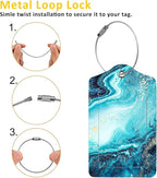 2 Pack Abstract Marble Luggage Tag - Image 3