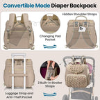4 in 1 Convertible Diaper Bag Backpack, Waterproof Baby Diaper Bag - Image 4