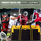 Jetstream Heavy Duty Multi Pocket Durable Sports Gym Equipment Travel Duffel Bag - Image 2
