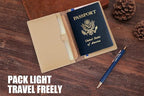 STAR VISTA Albatross Leather Travel Passport Holder, Minimalist Design - Image 5