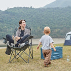 EVER ADVANCED Camping Chairs, Lawn Chairs Outdoor Sports Chairs, Folding Chair - Image 2
