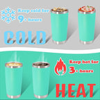 20 oz Tumbler with lid Double Wall Vacuum Insulated Tumblers Stainless Steel - Image 4