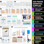 First Aid Kit for Car Home Travel Camping, Public Emergency Must Have Survival - Image 7