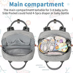 Diaper Bag Backpack, Baby Bag for Boys Girls, Large Diaper Backpack Travel - Image 4