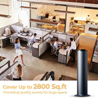 2800 Sq Ft Floor Standing Hotel Collection Diffuser, 600mL Scent Air Machine for Home Waterless Diffuser, Hotel Scent Cold Air Essential Oil Diffuser for Large Room, App & Remote Control