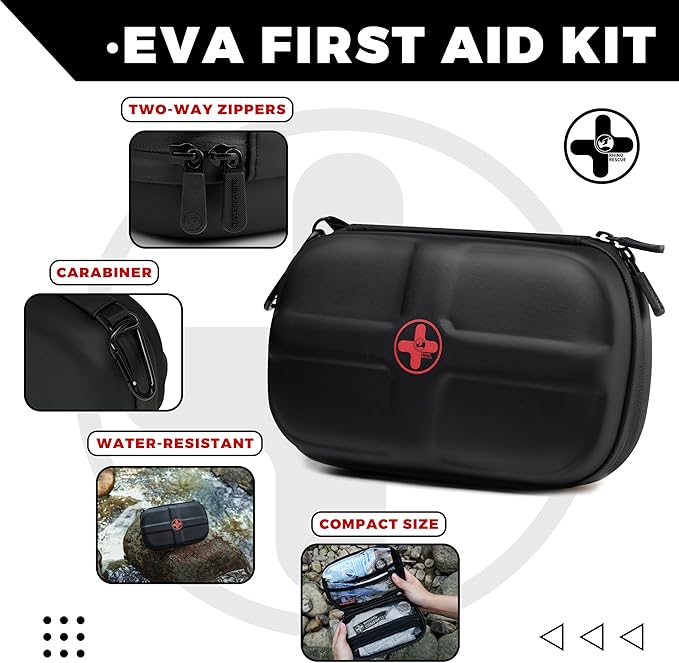 RHINO RESCUE EVA First Aid Kit, Small Waterproof Portable Emergency Hiking - Image 2