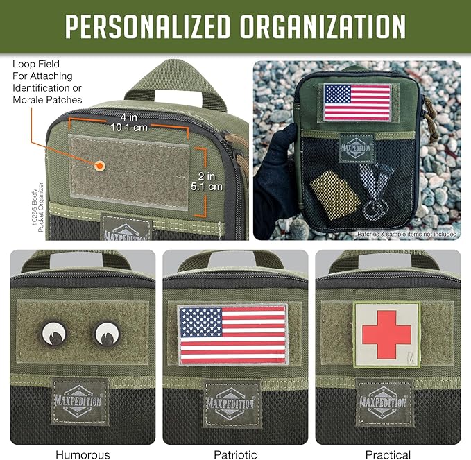 MAXPEDITION Beefy Pocket Organizer, MOLLE-Compatible, 1000D Nylon Tactical Pouch - Image 5