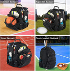 18.4 Laptop Backpack for unisex, 55L Extra Large Gaming Laptops Backpack - Image 5