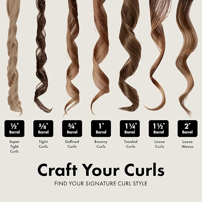 HOT TOOLS 24K Gold Professional Extended Barrel Curling Iron with Clamp for Bouncy Curls - 24K Gold Technology for_Long-Lasting Results & Longer Barrel for Easy Styling 1" (Pack of 6)