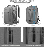 Carry On Backpack, 50L Extra Travel Laptop Backpack - Image 2