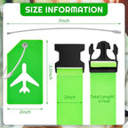 Weewooday 8 Pcs Luggage Straps Suitcase Tags Set - Image 2