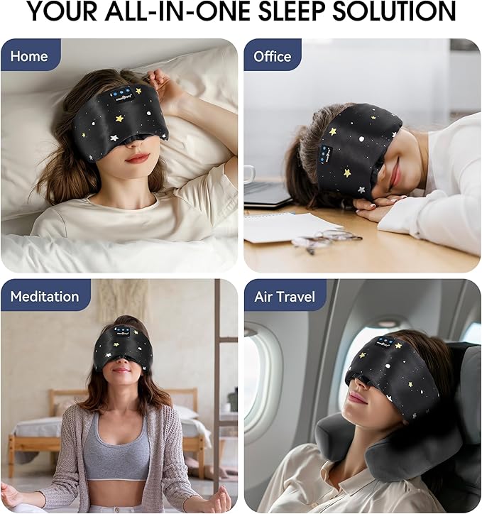 MUSICOZY Mulberry Silk Bluetooth Sleep Mask - Image 8