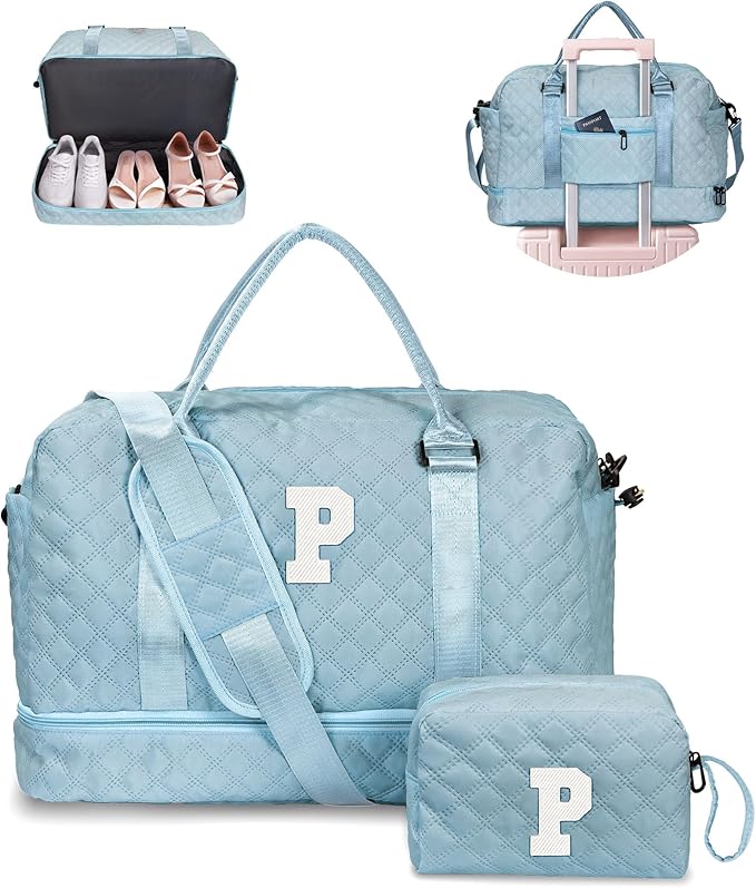 Gifts for Her-Overnight Bags for Women, Personalized Weekender Bag, Monogram by Vogewood