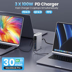 730W USB C Charger Block, 10-Ports GaN V Fast Charging Station Hub, QC4.0+3 PD - Image 3