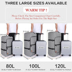 150L Duffle Bag for Travel, Extra Large Foldable Waterproof Travel Duffel Bags - Image 3