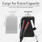 Vanity Accessories Heat Resistant Mat – Silicone Flat Iron & Curling Iron Holder, Non-Slip Vanity Mat & Hot Tool Mat for Home, Salon, or Travel Use