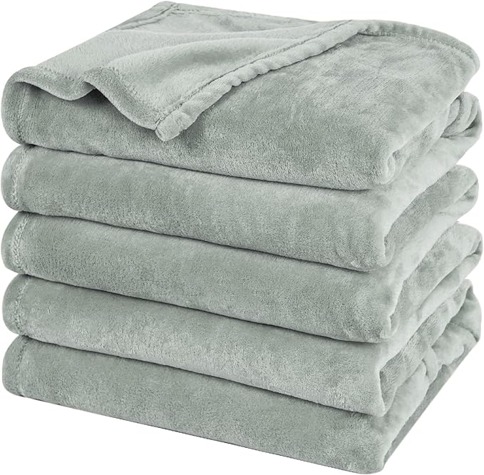 PHF Oversized King Fleece Blanket 120"x120", No Shed No Pilling Big Soft Blanket by PHF