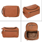 ELIZO Premium REAL Leather Toiletry Bag - Image 9