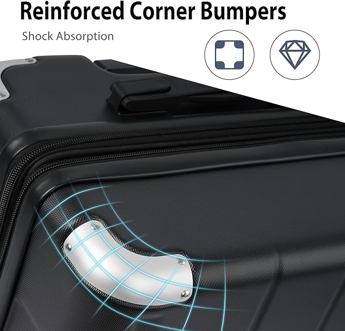 Merax 28 Inch Checked-Large Luggage - Image 3