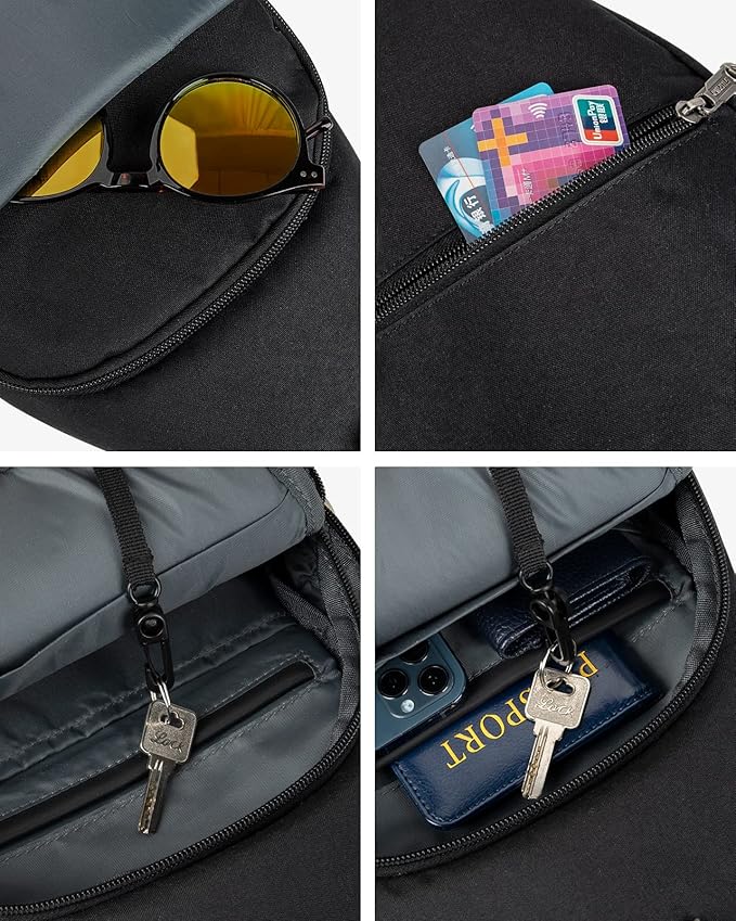WATERFLY Small Crossbody Sling Backpack Anti Theft Backpack - Image 6