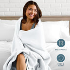 Bare Home Polar Fleece Blanket - Image 3