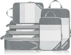 8 Set/6 Set/4 Set Compression Packing Cubes by PREZON