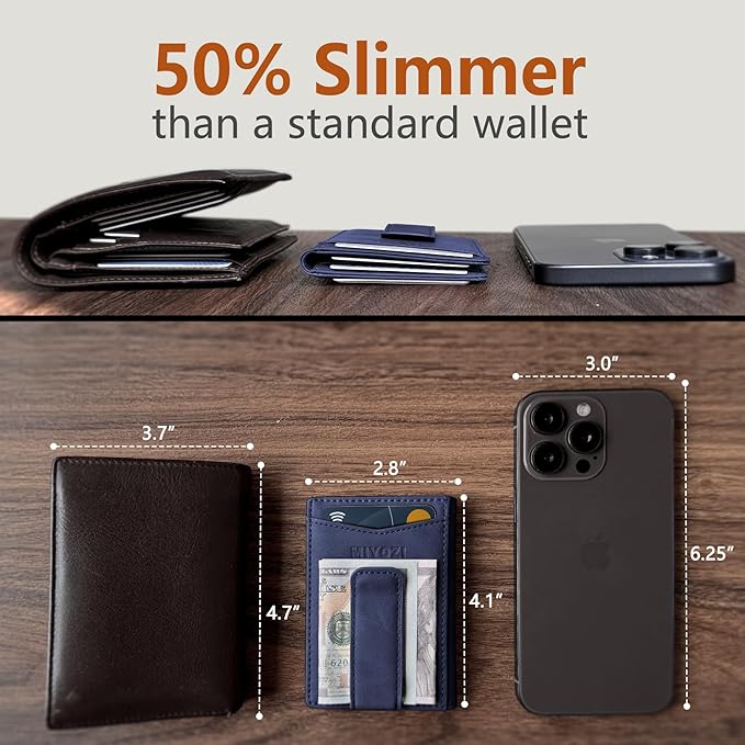 Airtag Wallet for Men- with Money Clip Gift Boxed, Magnetic Closure Slim - Image 5