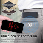 VISOUL Mens Bifold Wallet with 2 ID Windows Carbon Fiber Leather, RFID Blocking - Image 5