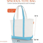 CB STATION Medium Classic Canvas Tote Bag - Image 4