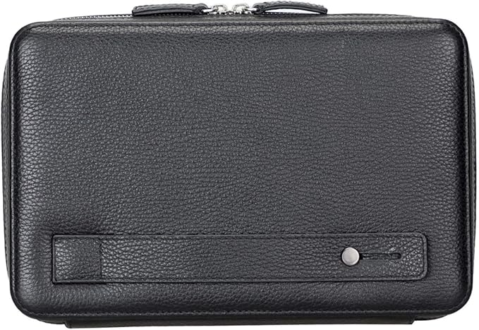 Medicine Handmade Leather Cable Organizer Bag – Full-Grain Leather Travel Tech - Image 2