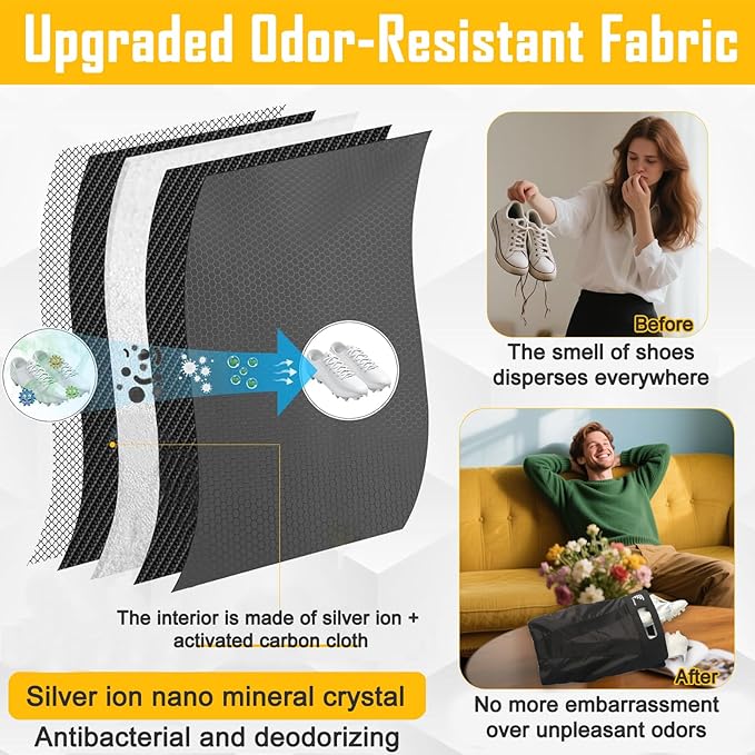 Shoe Bag，Shoe Bags for Travel，Golf Shoe Bag，Cleat Bags for Sports Smell - Image 3
