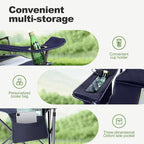 LET'S CAMP Oversized Folding Camping Chair Portable Outdoor Heavy Duty Padded - Image 7
