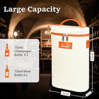 Tirrinia 2 Bottle Wine Gift Tote Carrier - Image 3