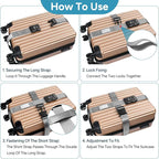 Travel Inspira Travel Belt for Luggage, TSA Approved Luggage Straps, 3-Dial - Image 5