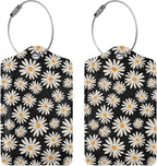 Set of 2 Luggage Tag for Suitcases Tie dye PU Leather Luggage Tag - Image 3