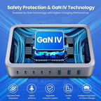 USB C Charger 415W USB C Charger Block, 8-Ports GaN IV Fast Charging Station Hub - Image 6