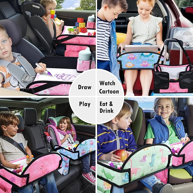 2PCS Kids Travel Tray, Car Seat Tray - Image 8