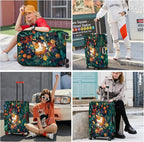 ANNA QUEEN Dreamy Cat Luggage Cover, Cat Sleeping in a Flower Field Design - Image 7