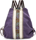 Goodhan Women Canvas Backpack Daypack Casual Shoulder Bag, Vintage Heavy-duty by Goodhan