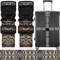 2 Pack Luggage Straps for Suitcases, Adjustable Travel Belt by ZHOMA
