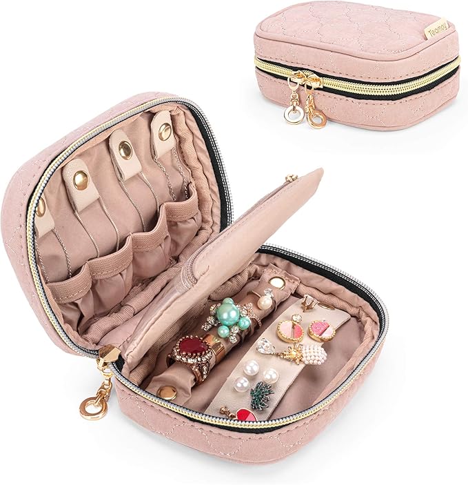 Teamoy Mini Jewelry Travel Case, Storage Organizer Bag by Teamoy