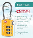 Search Alert TSA Approved Travel Combination Luggage Cable Locks - Image 6