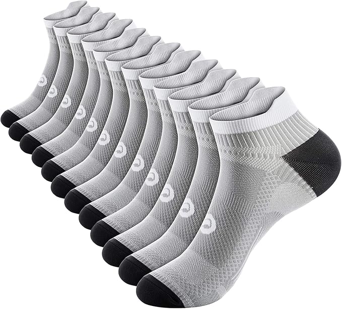 PAPLUS Ankle Compression Sock for Men and Women 2/4/6 Pairs, Low Cut by PAPLUS