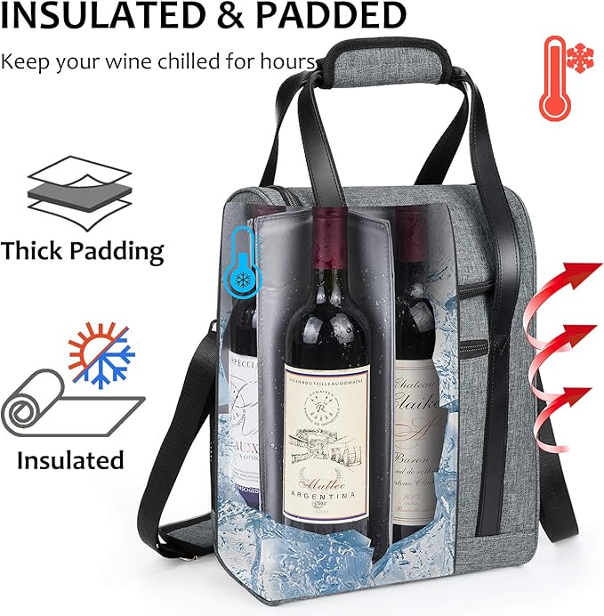 Tirrinia 6 Bottle Wine Cooler Bag - Image 2