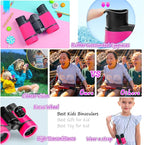 Kids Binoculars Best Gifts for 3-12 Years Boys Girls High-Resolution Optics - Image 4