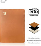 Passport Holder for Travel Essentials, RFID Blocking Passport Cover Case for - Image 2